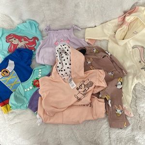 Lot of baby girl Disney clothes